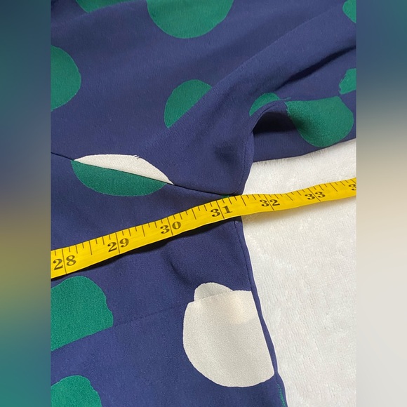 Ro & De Polka Dot Tie Neck Button Front Blouse - Picture 6 of 10